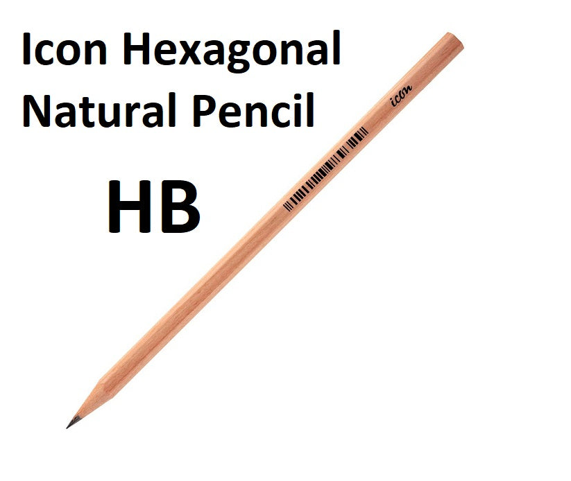 Icon Natural Hexagonal Pencil - HB - Single