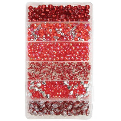 Christmas Bead Boxes - Red