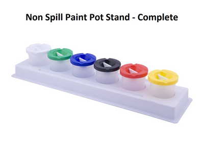 Non Spill Paint Pot - Complete Set with Stand