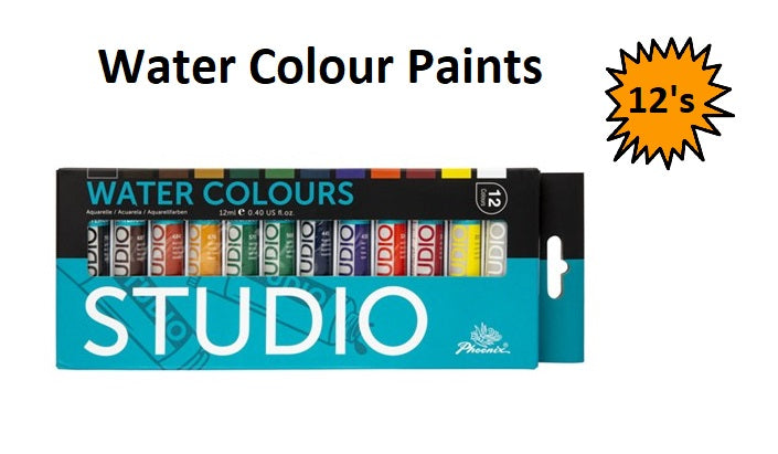 Set of 12 - Watercolour Paints