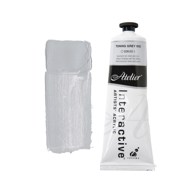 Toning Grey Mid 80ml - Atelier Acrylic Paint S1
