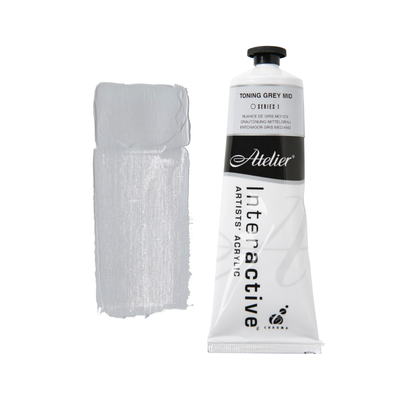 Toning Grey Mid 80ml - Atelier Acrylic Paint S1