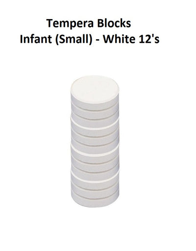 White 12's - Tempera Blocks Infant (Small)