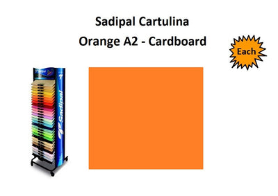 A2 - Cardboard - Single Sheets - Orange