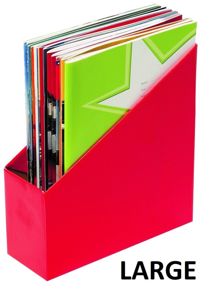 Large Red - Book Boxes (Pack of 5)