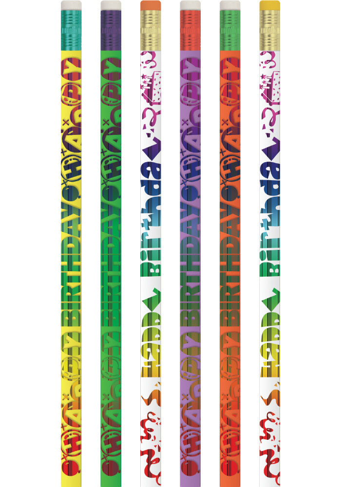Happy Birthday - Merit Pencils (Bundle of 10)