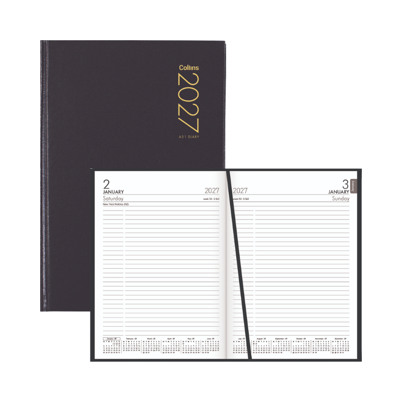 2027 Collins Diary A51 Black