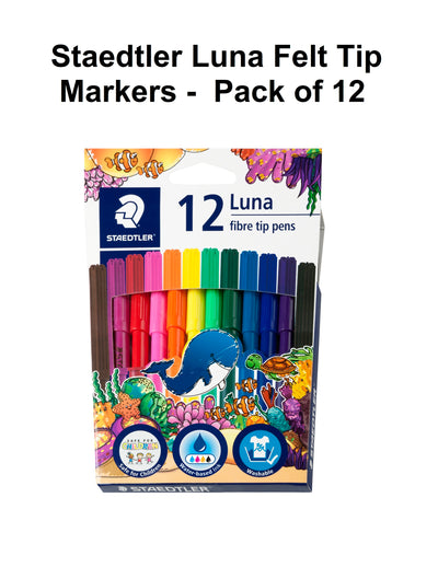Staedtler Luna Felt Tip Markers -  Pack of 12