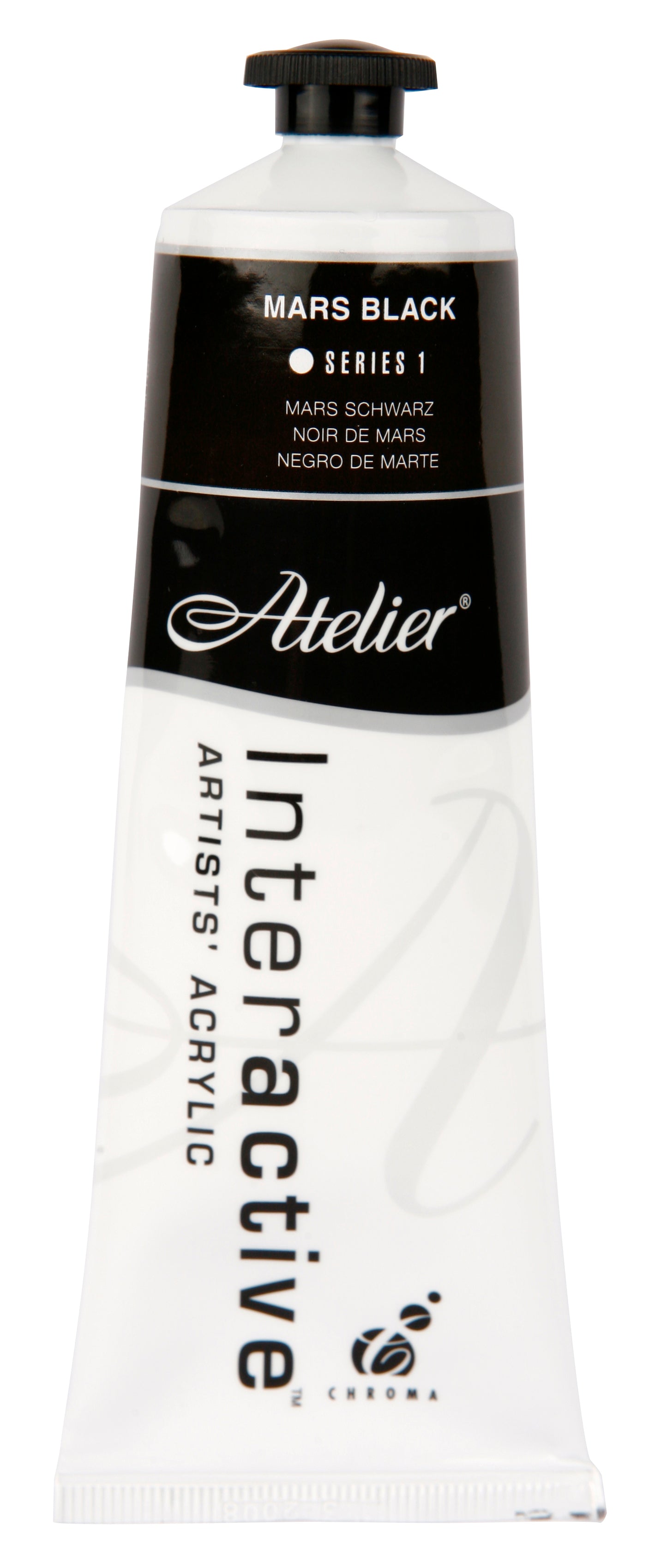 Mars Black 80ml - Atelier Acrylic Paint S1
