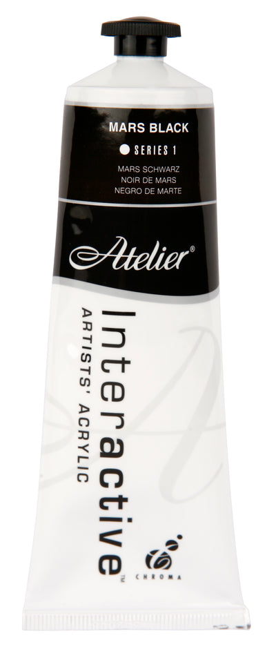 Mars Black 80ml - Atelier Acrylic Paint S1