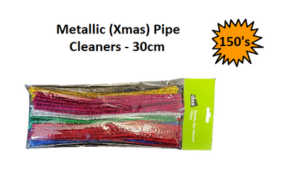 Pipe Cleaners - Metallic 30cm (150pcs)