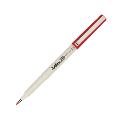 Red - Artline 210 Fineliner Pen 0.6mm