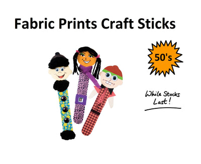 Fabric Cardboard Craft Sticks