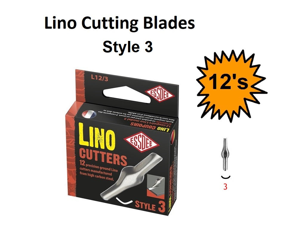 Style 3  - Lino Cutting Blades 12's