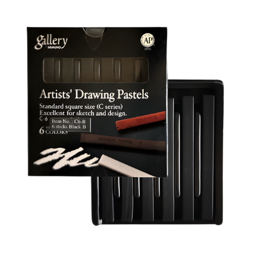 Mungyo Gallery Artists Drawing Pastels - Black 6's
