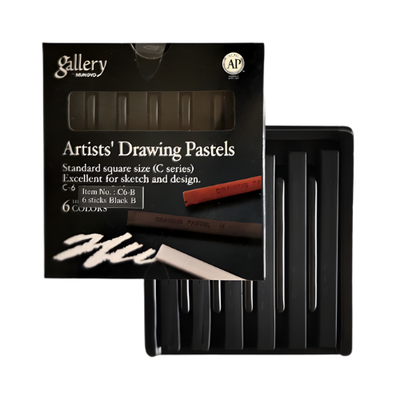 Mungyo Gallery Artists Drawing Pastels - Black 6's