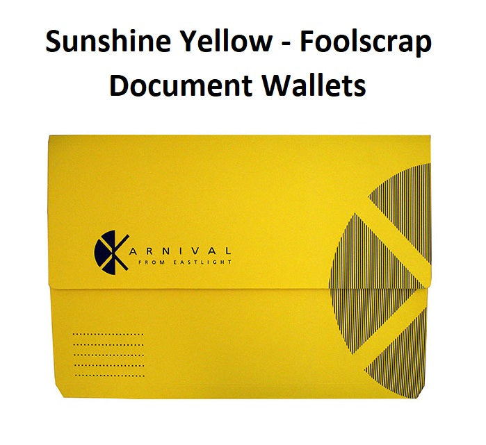 Slimpick Document Wallets - Sunshine Yellow (Karnival)