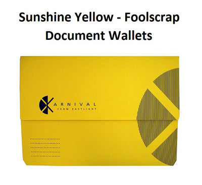Slimpick Document Wallets - Sunshine Yellow (Karnival)