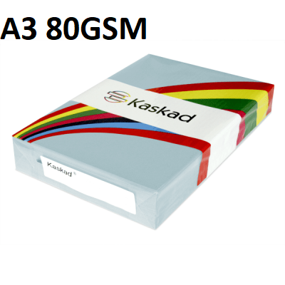 A3 Puffin Blue - Kaskad 80gsm 500 Sheets