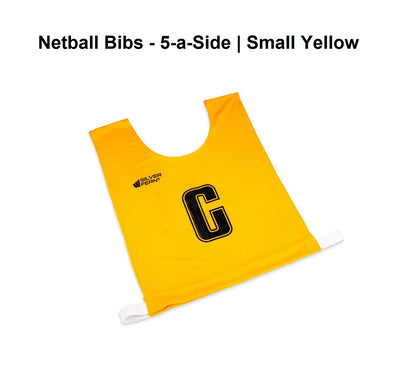 Netball Bibs - 5-a-Side | Small Yellow