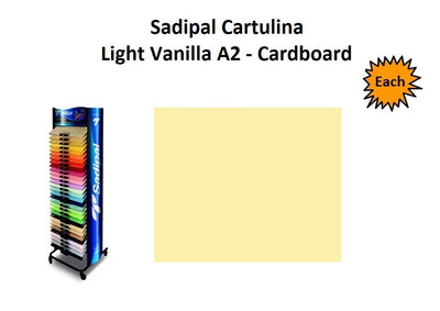 A2 - Cardboard - Single Sheets - Light Vanilla
