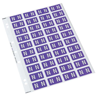 N - Codafile Labels 25mm - Pack of 5 Sheets