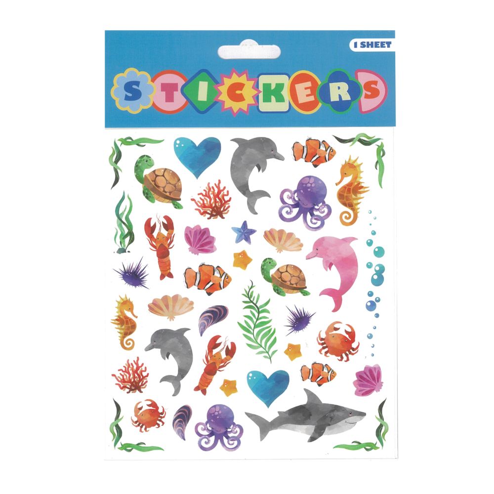 Stickers Ocean Life 15x17cm