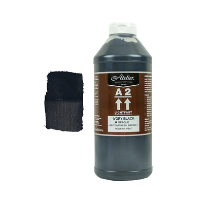 Ivory Black 1L - Chroma A2 Acrylic Paint