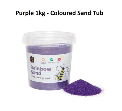 Purple 1kg - Coloured Sand Tub