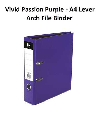 Purple - A4 Lever Arch File