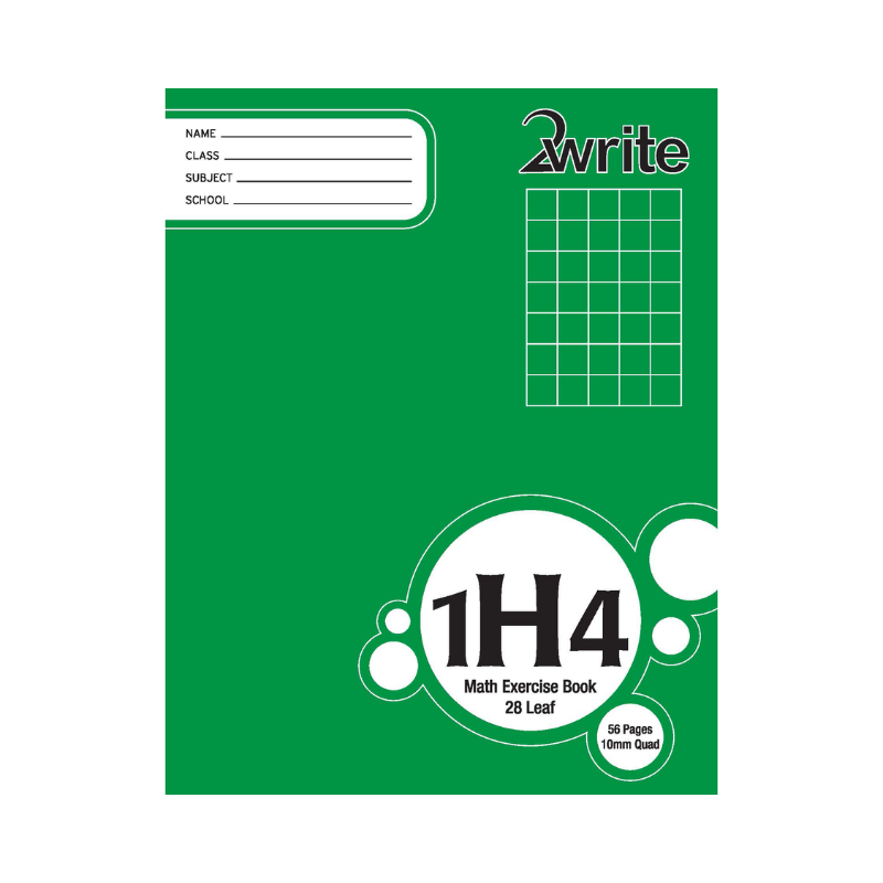 1H4 - Exercise Book - 10mm Quad