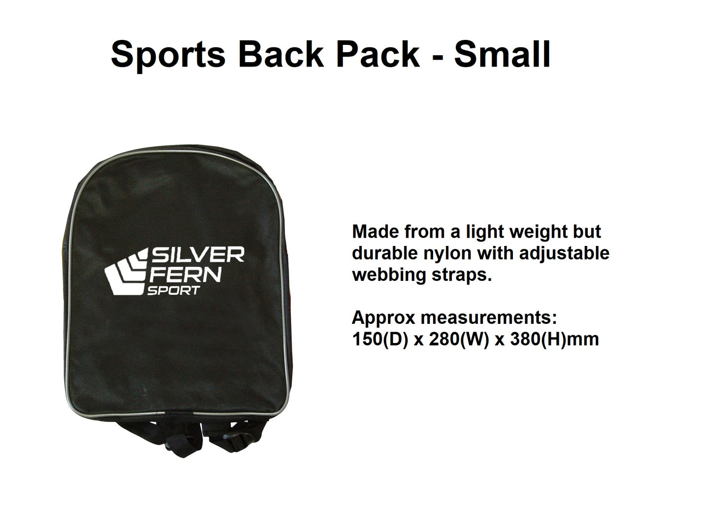 Sports Back Pack - Small