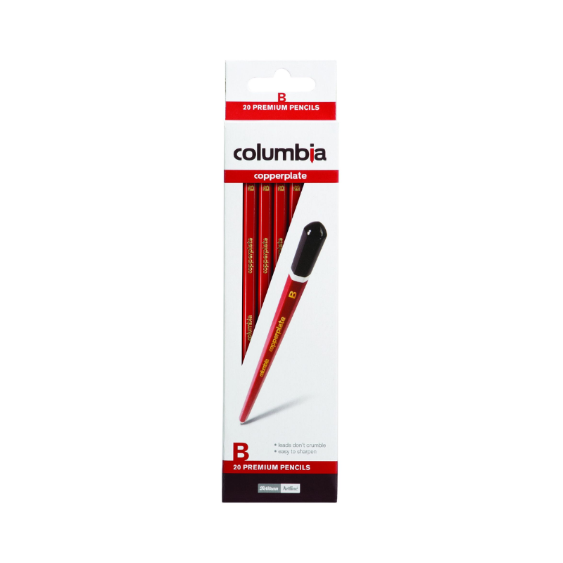 Columbia Copperplate Pencils  - Box of 20 - B