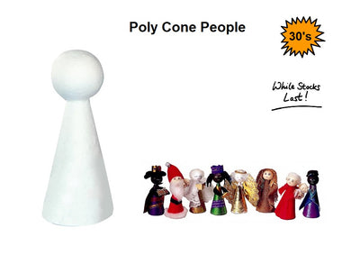 Poly Cone People - Packet of 30
