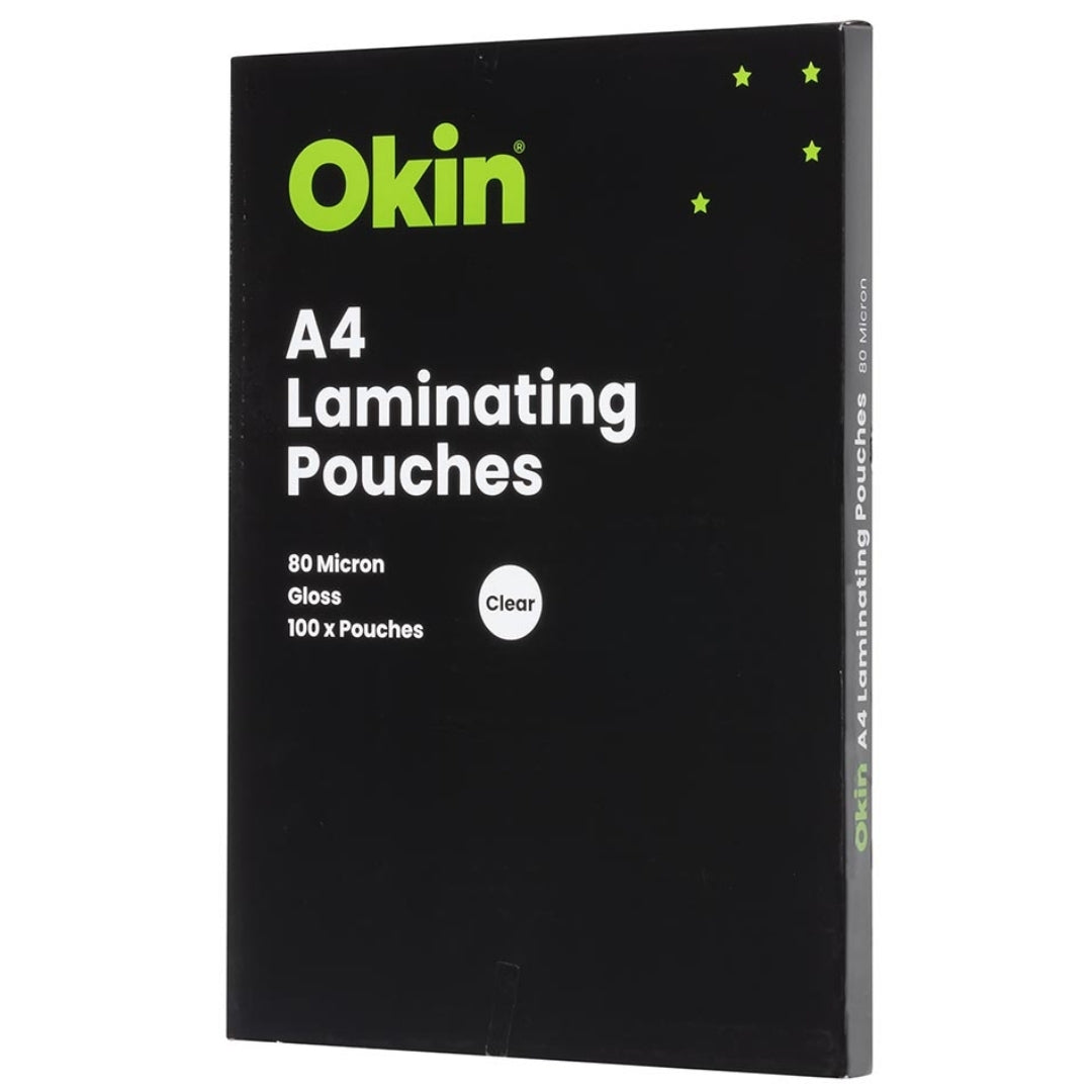 A4 Laminating Pouches - Gloss 80 micron - Pack of 100