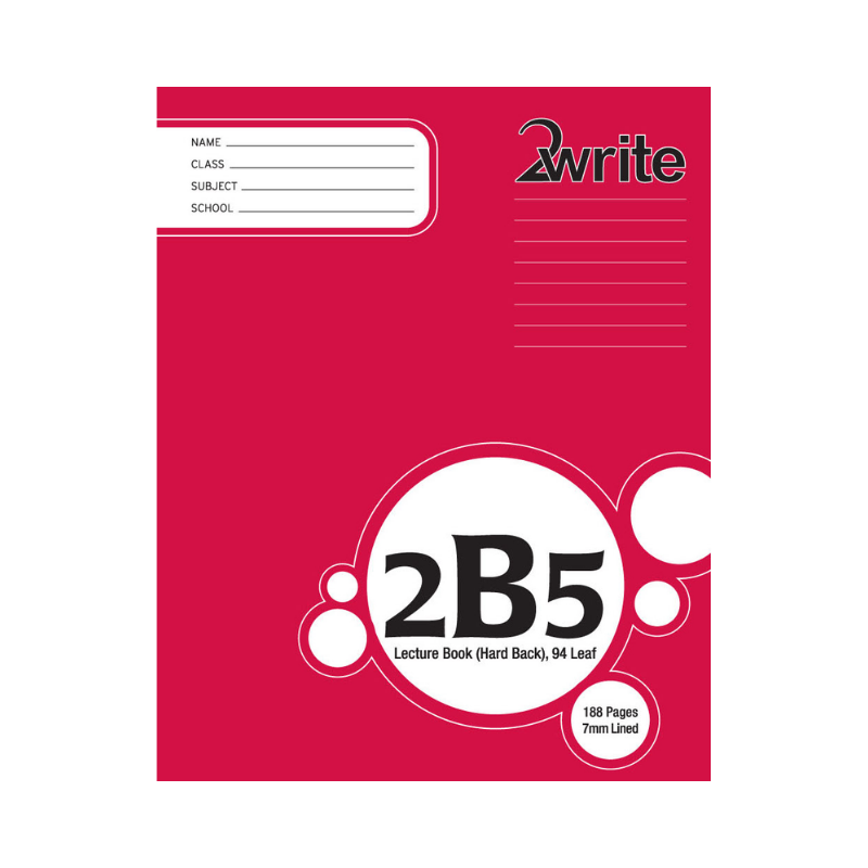 2B5 - Hardcover Lecture Book - 7mm Lined