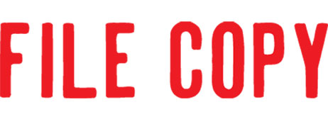 Self Inking Office Stamp - File Copy Red