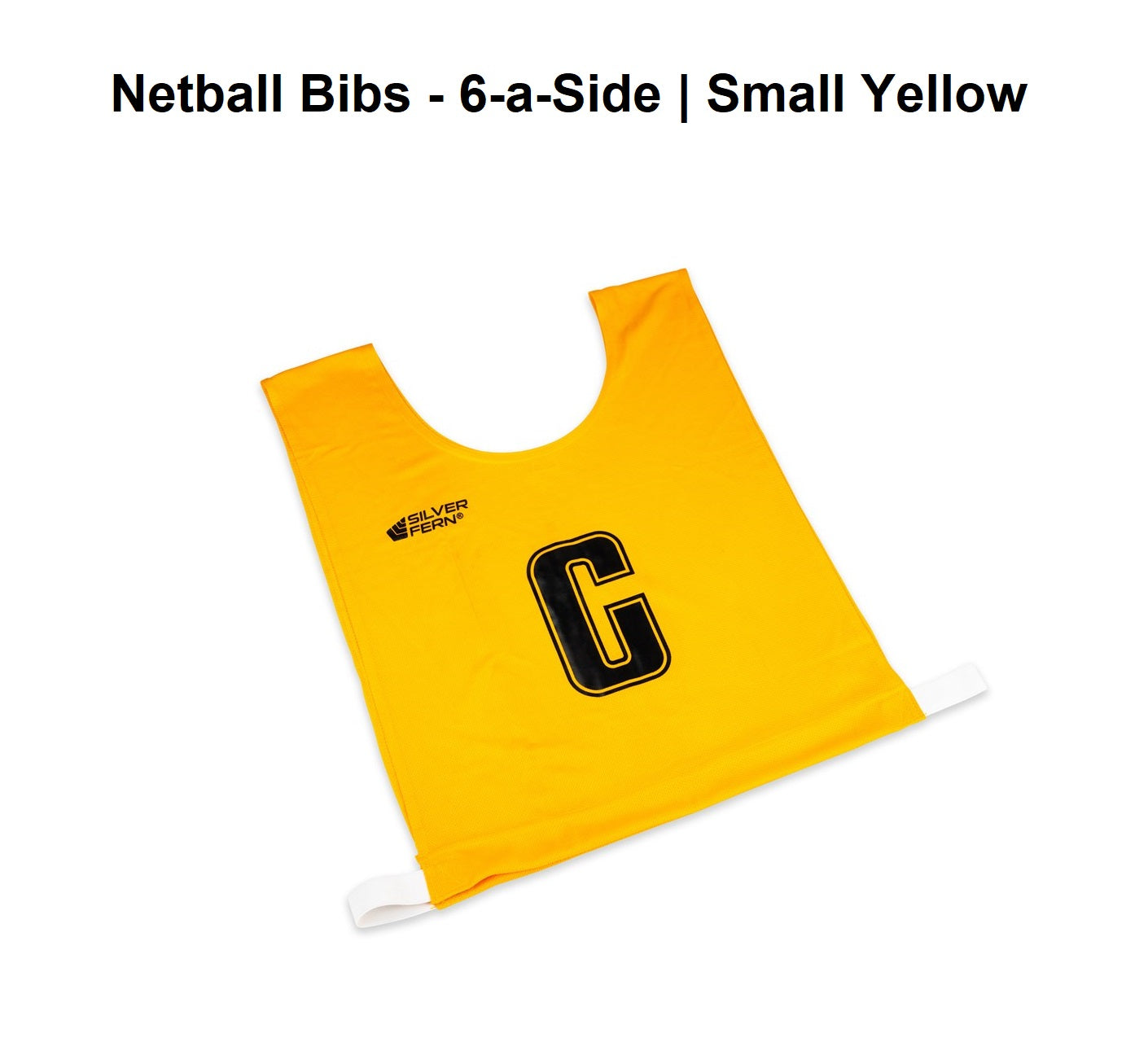 Netball Bibs - 6-a-Side | Small Yellow