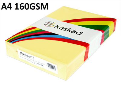 A4 Bunting Yellow - Kaskad 160gsm 250 Sheets