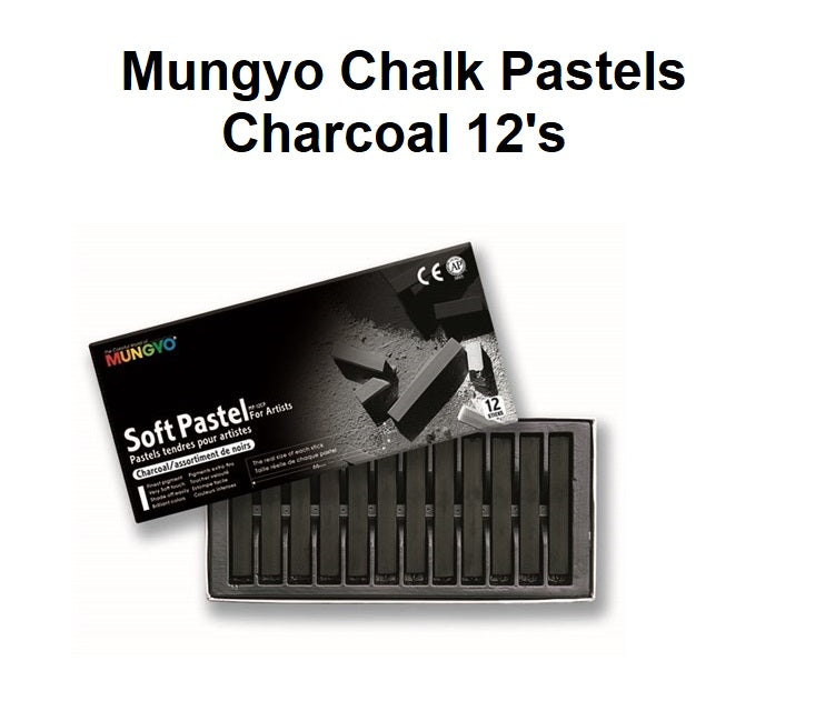 Mungyo Chalk Pastels - Charcoal 12's