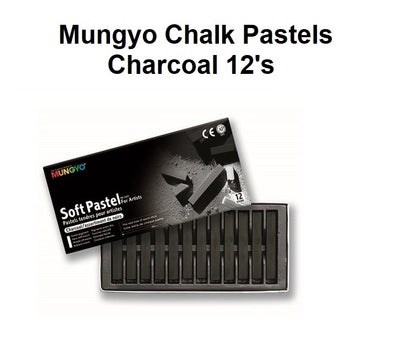 Mungyo Chalk Pastels - Charcoal 12's