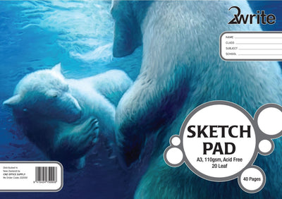 A3 - Spiral Bound Sketch Book - 20 Leaf