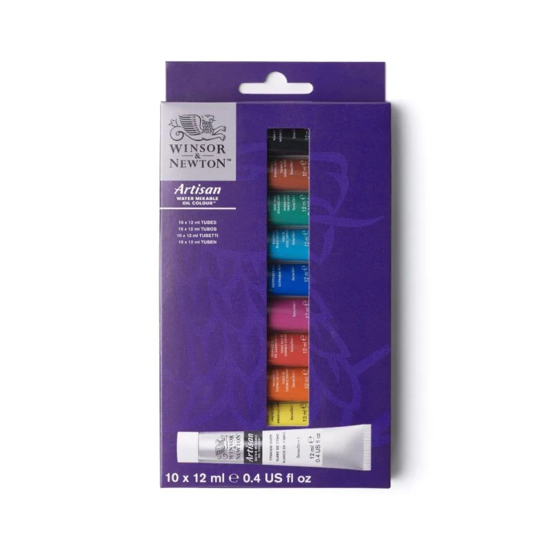 Winsor & Newton Artisan Water Mixable Oil Colour Sets 10 x 12ml Tube Set
