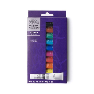 Winsor & Newton Artisan Water Mixable Oil Colour Sets 10 x 12ml Tube Set