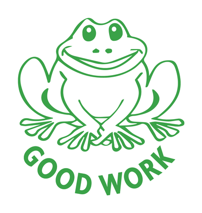 Good Work Frog - Merit Stamp