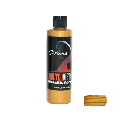 Xanadu Gold 250ml - Chroma Molten Metals Acrylic Paint