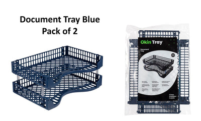 Document Tray 2 Pack - Blue