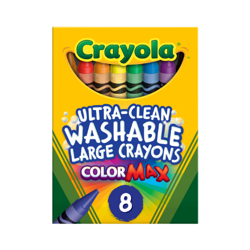 Crayola Washable Large Crayons - 8's