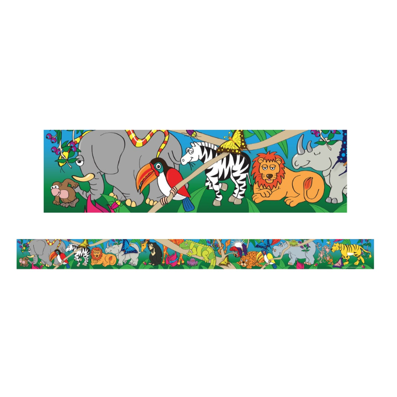 Wild Animals - Large Borders (Pack of 12)