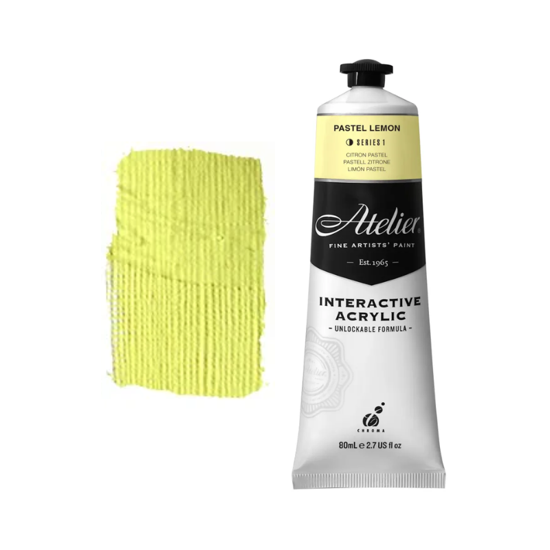 Pastel Lemon 80ml - Atelier Acrylic Paint S1